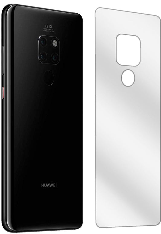 Klare Displayschutzfolie von dipos passend für Huawei Mate 20 Rückseite, präziser Zuschnitt und blasenfrei montiert