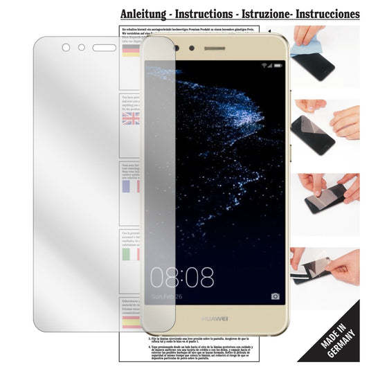 Klare Displayschutzfolie von dipos passend für Huawei P10 Lite, präziser Zuschnitt und blasenfrei montiert