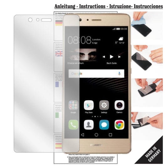 Klare Displayschutzfolie von dipos passend für Huawei P9 Lite 2017, präziser Zuschnitt und blasenfrei montiert