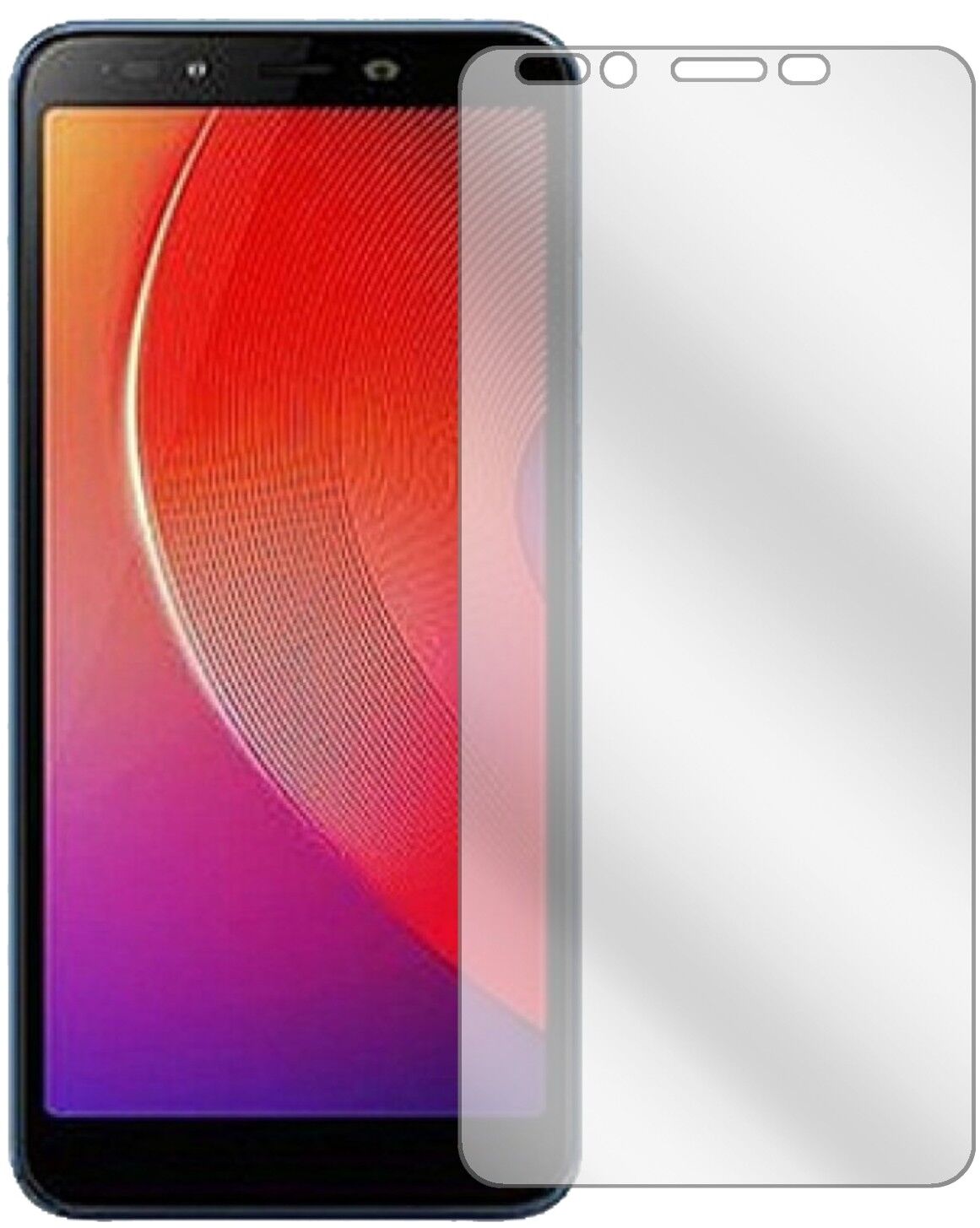 Klare Displayschutzfolie von dipos passend für Infinix Smart 2 Pro, präziser Zuschnitt und blasenfrei montiert
