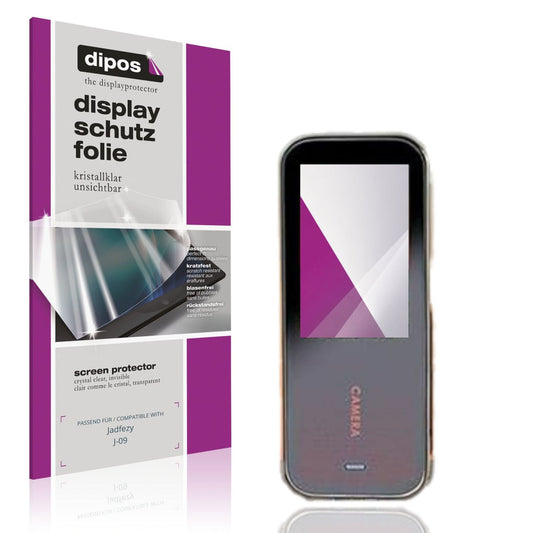 Klare Displayschutzfolie von dipos passend für Jadfezy J-09, präziser Zuschnitt und blasenfrei montiert