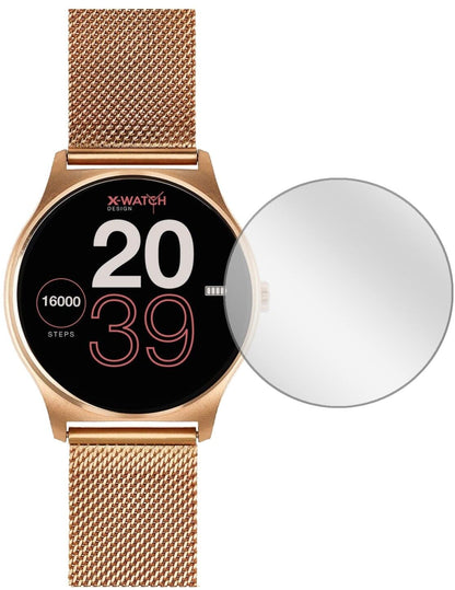 Klare Displayschutzfolie von dipos passend für Joli XW Pro Smartwatch, präziser Zuschnitt und blasenfrei montiert