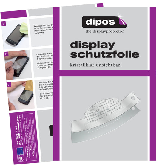 Klare Displayschutzfolie von dipos passend für Jura C65 Tropfblech, präziser Zuschnitt und blasenfrei montiert