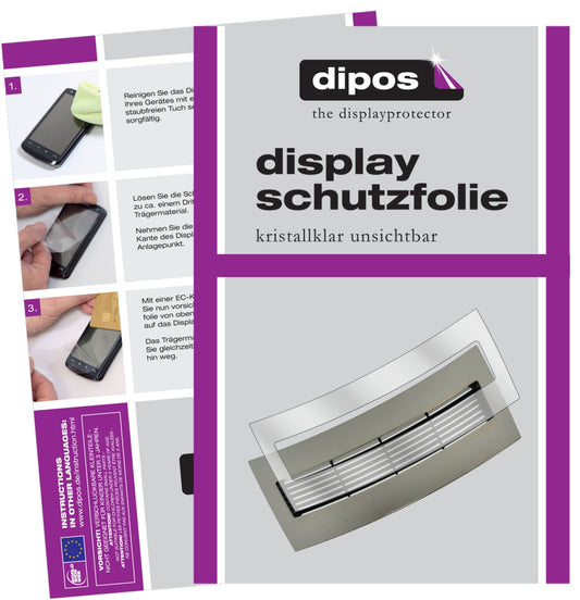 Klare Displayschutzfolie von dipos passend für Jura J95 Tropfblech, präziser Zuschnitt und blasenfrei montiert