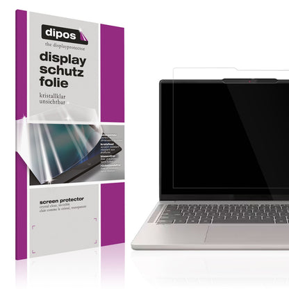 Klare Displayschutzfolie von dipos passend für Lenovo Chromebook Plus Gen 10 16 Zoll, präziser Zuschnitt und blasenfrei montiert