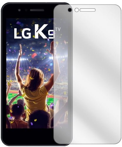 Klare Displayschutzfolie von dipos passend für LG K9, präziser Zuschnitt und blasenfrei montiert