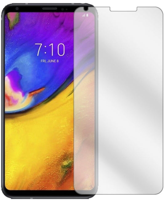 Klare Displayschutzfolie von dipos passend für LG V35 ThinQ, präziser Zuschnitt und blasenfrei montiert