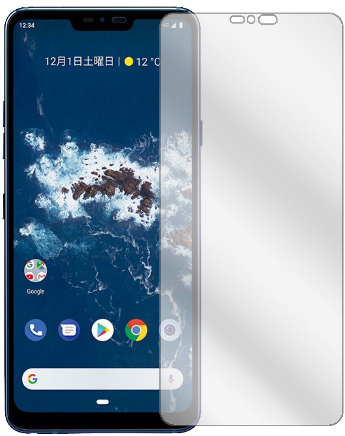 Klare Displayschutzfolie von dipos passend für LG X5 Android One, präziser Zuschnitt und blasenfrei montiert