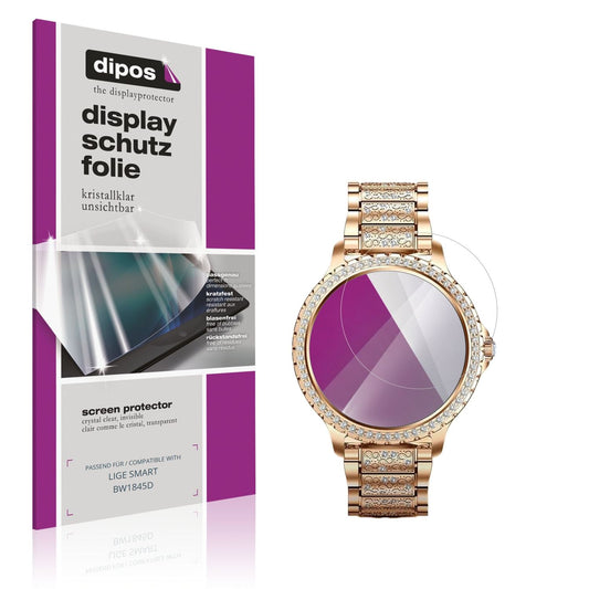 Klare Displayschutzfolie von dipos passend für LIGE SMART BW1845D, präziser Zuschnitt und blasenfrei montiert