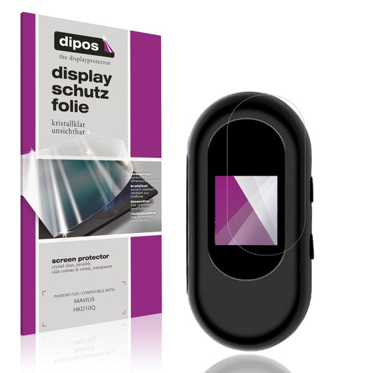 Klare Displayschutzfolie von dipos passend für MAVIUS HKD10Q, präziser Zuschnitt und blasenfrei montiert