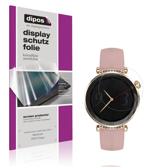 Klare Displayschutzfolie von dipos passend für MaxCom FW73 Onyx, präziser Zuschnitt und blasenfrei montiert