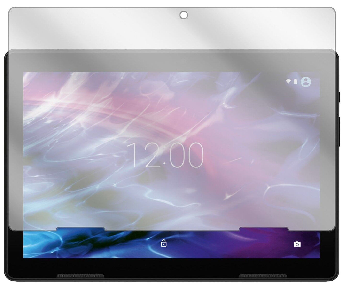 Klare Displayschutzfolie von dipos passend für Medion Lifetab E10604, präziser Zuschnitt und blasenfrei montiert