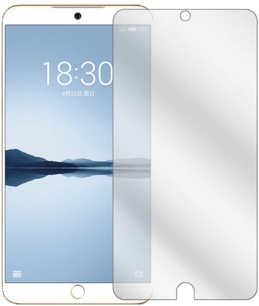 Klare Displayschutzfolie von dipos passend für Meizu 15, präziser Zuschnitt und blasenfrei montiert