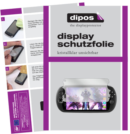 Klare Displayschutzfolie von dipos passend für MOQI i7s, präziser Zuschnitt und blasenfrei montiert