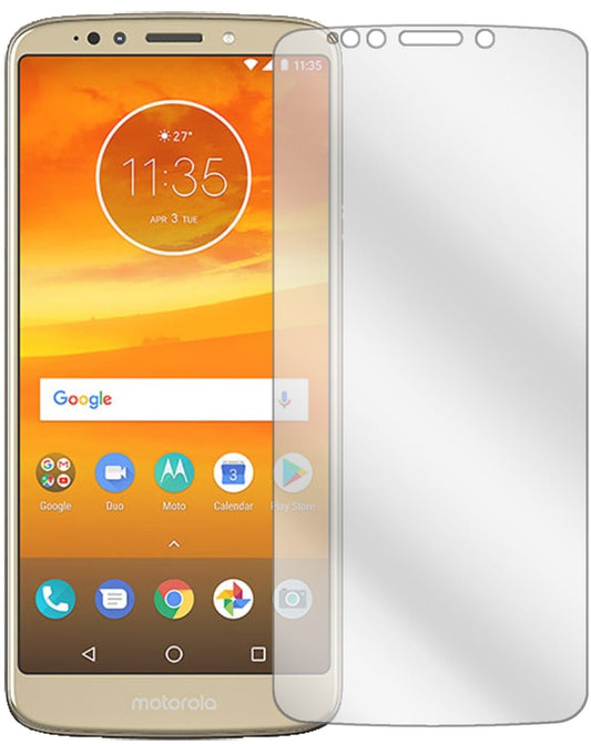 Klare Displayschutzfolie von dipos passend für Motorola Moto E5 Plus, präziser Zuschnitt und blasenfrei montiert
