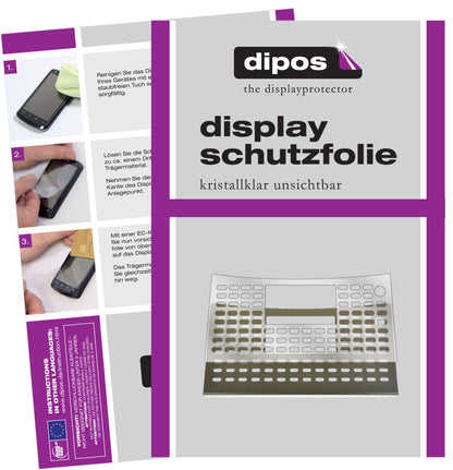 Klare Displayschutzfolie von dipos passend für NIVONA NICR 842 Tropfblech, präziser Zuschnitt und blasenfrei montiert