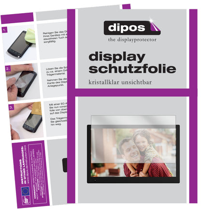 Klare Displayschutzfolie von dipos passend für NIX Advance 17.3 Zoll Widescreen, präziser Zuschnitt und blasenfrei montiert