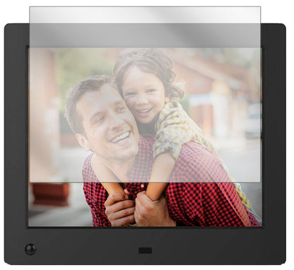 Klare Displayschutzfolie von dipos passend für NIX Advance 8 Zoll Digitaler Bilderrahmen, präziser Zuschnitt und blasenfrei montiert