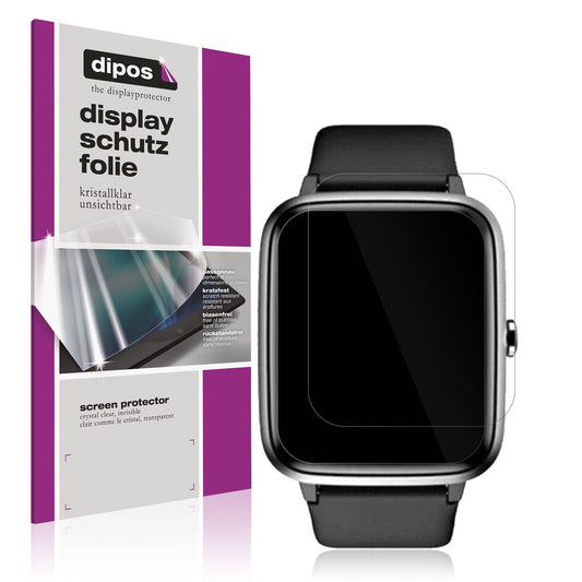 Klare Displayschutzfolie von dipos passend für Noise ColorFit Pro 2, präziser Zuschnitt und blasenfrei montiert