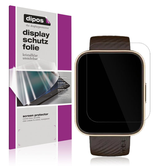 Klare Displayschutzfolie von dipos passend für Noise Colorfit Vision 2 Buzz, präziser Zuschnitt und blasenfrei montiert
