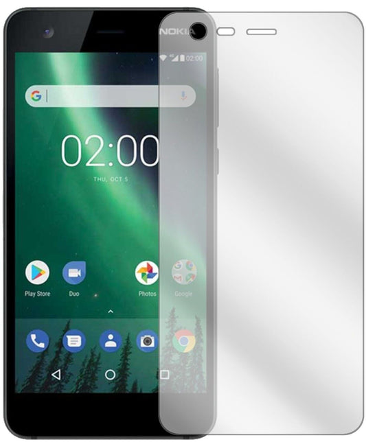Klare Displayschutzfolie von dipos passend für Nokia 2, präziser Zuschnitt und blasenfrei montiert