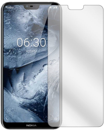 Klare Displayschutzfolie von dipos passend für Nokia X6 2018 TA1099, präziser Zuschnitt und blasenfrei montiert