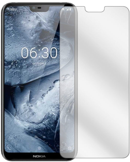 Klare Displayschutzfolie von dipos passend für Nokia X6 2018 TA1099, präziser Zuschnitt und blasenfrei montiert