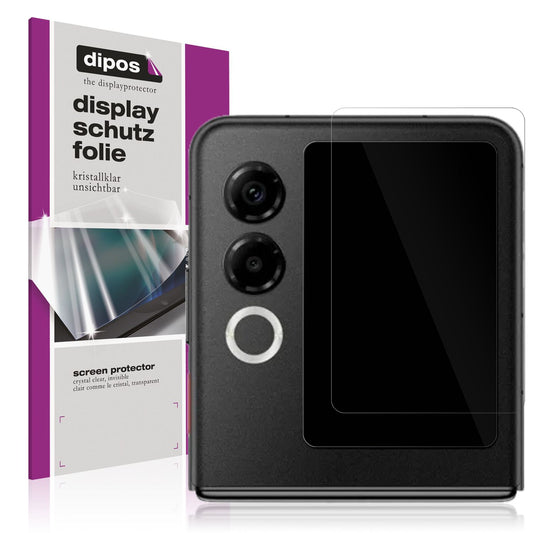 Klare Displayschutzfolie von dipos passend für Nubia ZTE Flip 2 5G Außenseite, präziser Zuschnitt und blasenfrei montiert