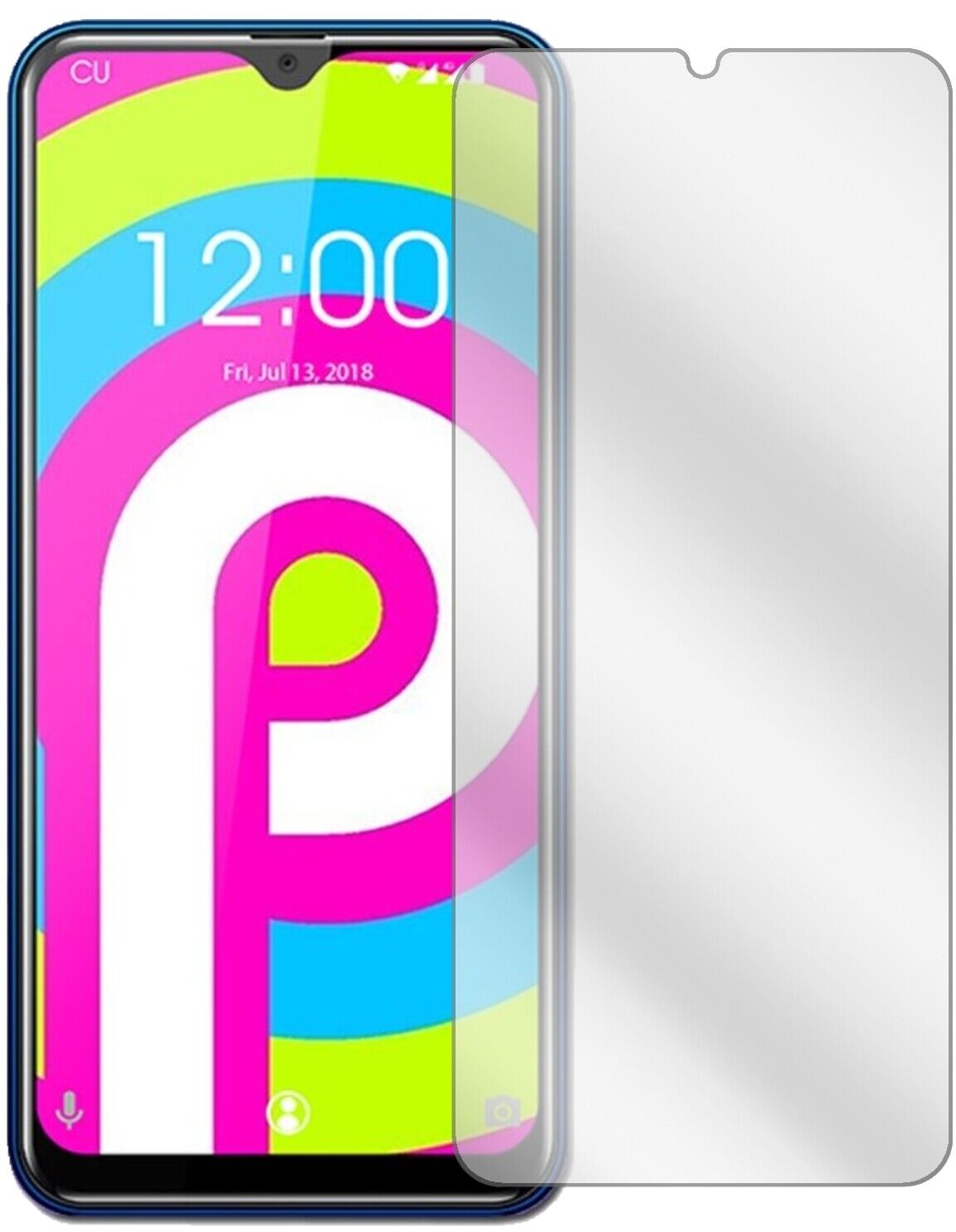 Klare Displayschutzfolie von dipos passend für Oukitel C 15 Pro, präziser Zuschnitt und blasenfrei montiert