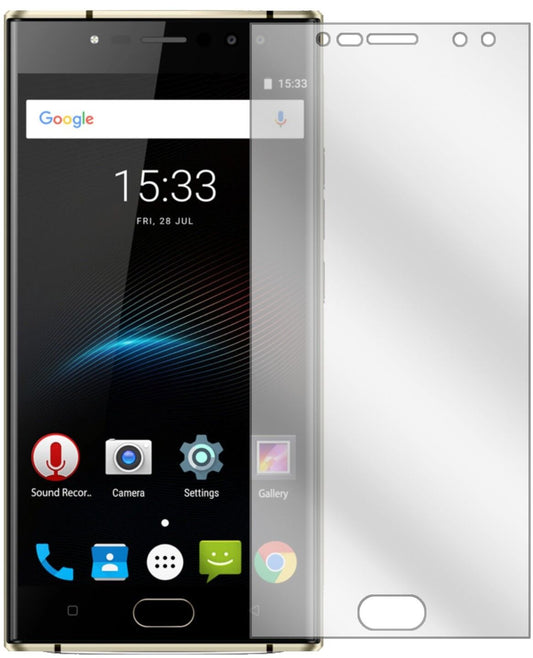 Klare Displayschutzfolie von dipos passend für Oukitel K3, präziser Zuschnitt und blasenfrei montiert