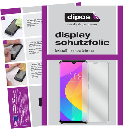 Klare Displayschutzfolie von dipos passend für Oukitel Y4800, präziser Zuschnitt und blasenfrei montiert