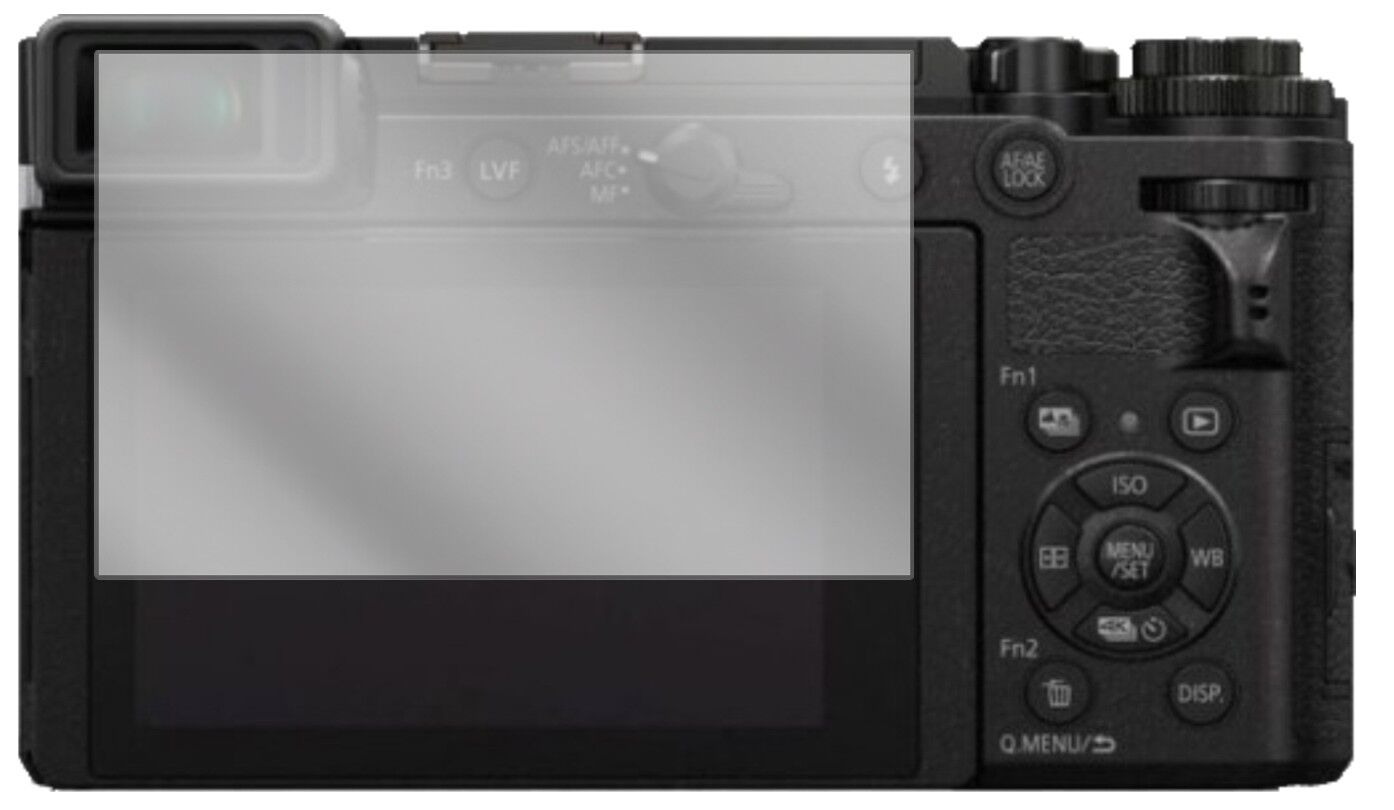 Klare Displayschutzfolie von dipos passend für Panasonic Lumix DC-GX9, präziser Zuschnitt und blasenfrei montiert