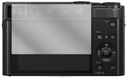 Klare Displayschutzfolie von dipos passend für Panasonic Lumix DC-TZ202, präziser Zuschnitt und blasenfrei montiert
