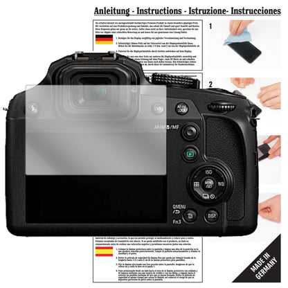 Klare Displayschutzfolie von dipos passend für Panasonic Lumix DMC-FZ82, präziser Zuschnitt und blasenfrei montiert