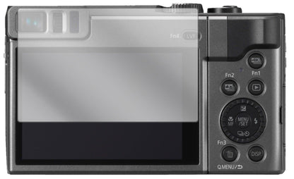 Klare Displayschutzfolie von dipos passend für Panasonic Lumix DMC-TZ91, präziser Zuschnitt und blasenfrei montiert
