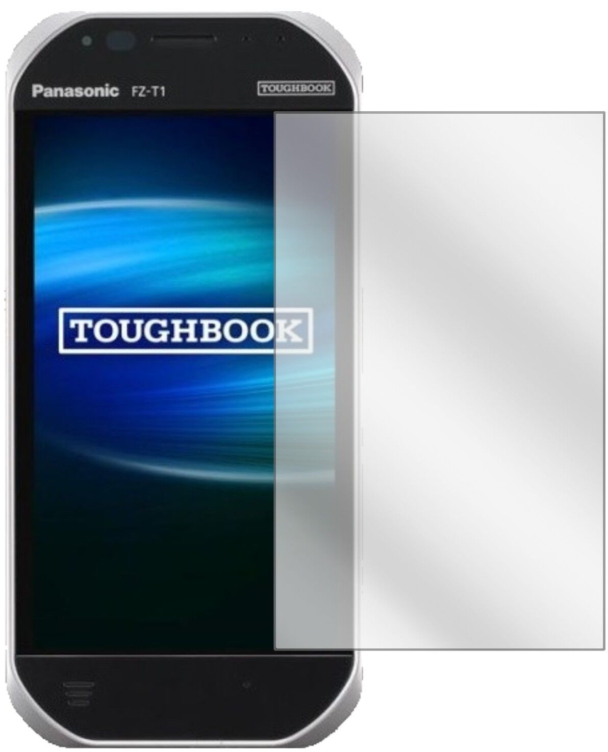 Klare Displayschutzfolie von dipos passend für Panasonic Toughbook FZ-T1, präziser Zuschnitt und blasenfrei montiert