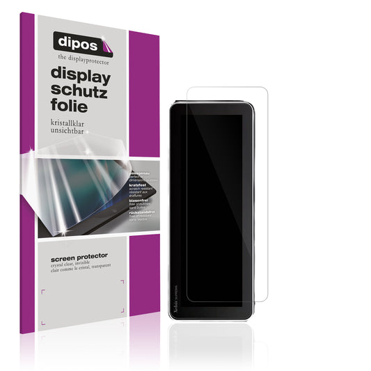 Klare Displayschutzfolie von dipos passend für Philips Saeco Xelsis Suprema, präziser Zuschnitt und blasenfrei montiert