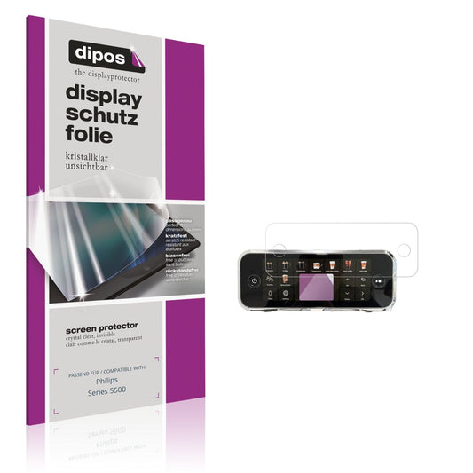Klare Displayschutzfolie von dipos passend für Philips Series 5500, präziser Zuschnitt und blasenfrei montiert
