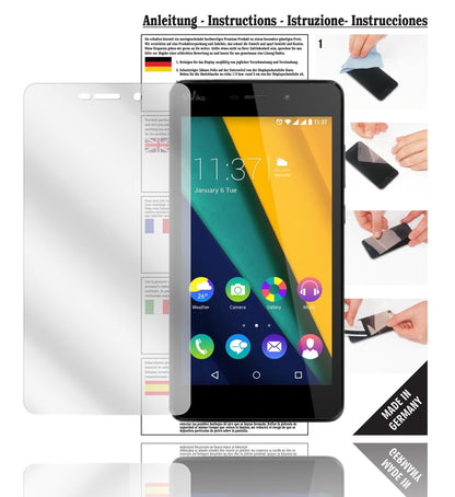 Klare Displayschutzfolie von dipos passend für Pulp FAB Wiko, präziser Zuschnitt und blasenfrei montiert