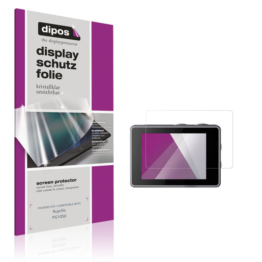 Klare Displayschutzfolie von dipos passend für Ruycllo PG1050, präziser Zuschnitt und blasenfrei montiert