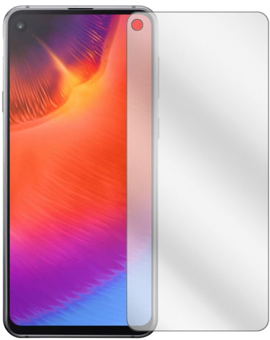 Klare Displayschutzfolie von dipos passend für Samsung Galaxy A60, präziser Zuschnitt und blasenfrei montiert