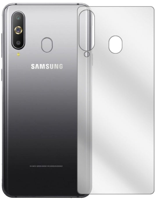Klare Displayschutzfolie von dipos passend für Samsung Galaxy A60 Rückseite, präziser Zuschnitt und blasenfrei montiert