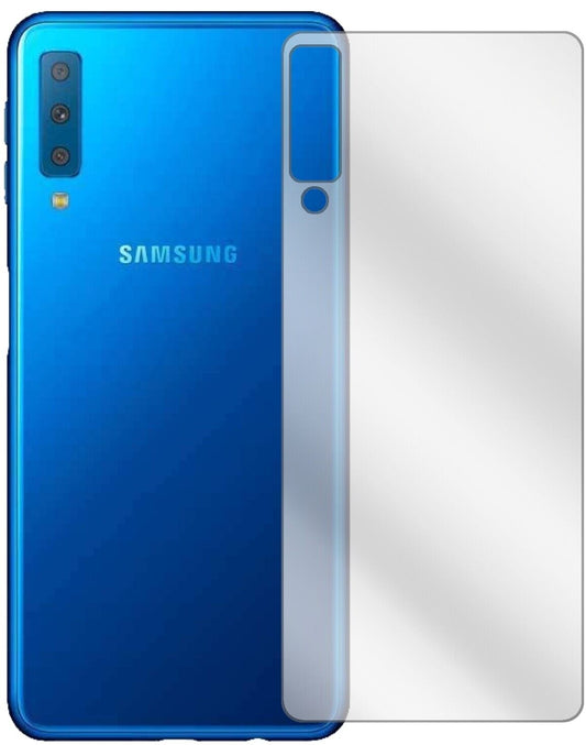 Klare Displayschutzfolie von dipos passend für Samsung J4 Core (2018) Rückseite, präziser Zuschnitt und blasenfrei montiert