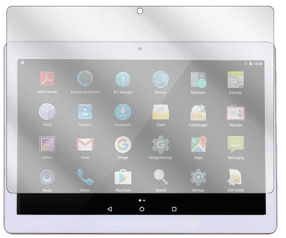 Klare Displayschutzfolie von dipos passend für Sannuo 10.1 Zoll 3G Tab, präziser Zuschnitt und blasenfrei montiert