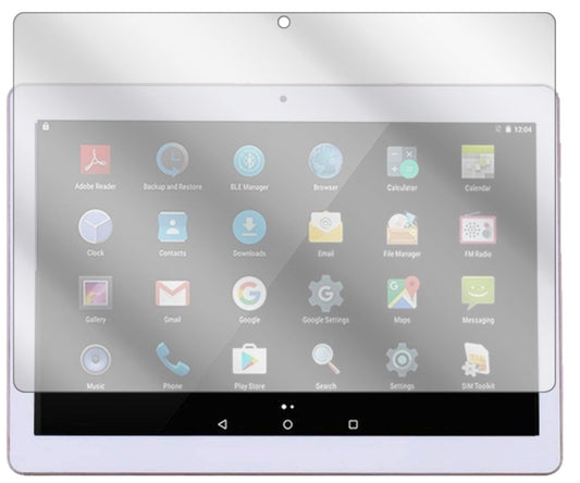 Klare Displayschutzfolie von dipos passend für Sannuo 10.1 Zoll 3G Tab, präziser Zuschnitt und blasenfrei montiert
