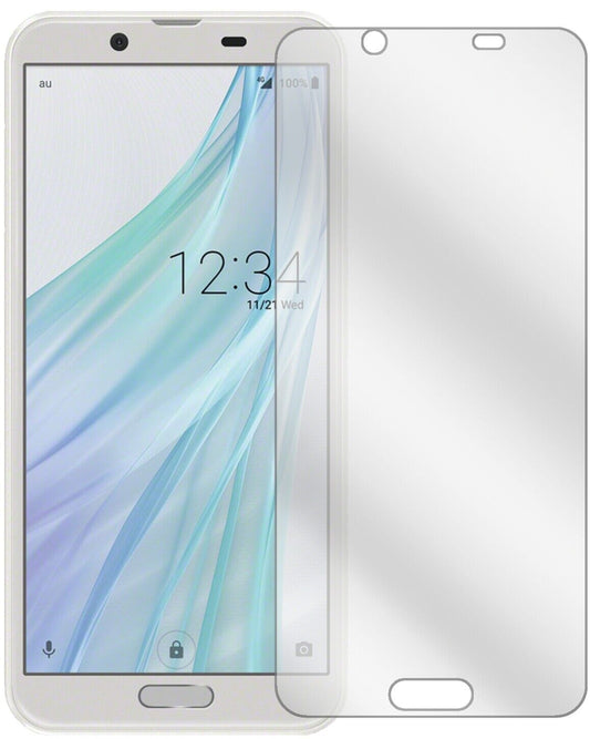 Klare Displayschutzfolie von dipos passend für Sharp Aquos Sense2, präziser Zuschnitt und blasenfrei montiert