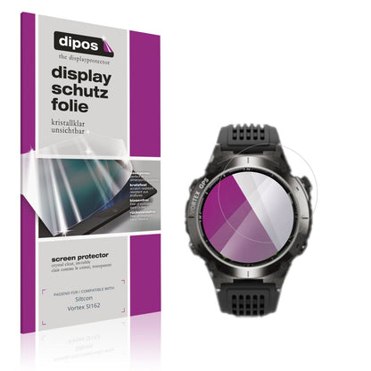 Klare Displayschutzfolie von dipos passend für Siltcon Vortex SI162, präziser Zuschnitt und blasenfrei montiert
