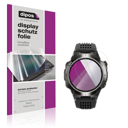Klare Displayschutzfolie von dipos passend für Siltcon Vortex SI162, präziser Zuschnitt und blasenfrei montiert