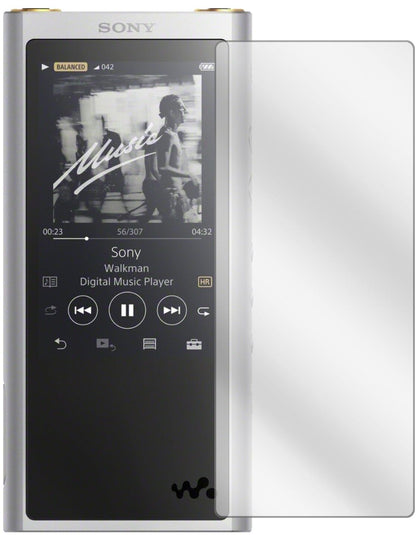 Klare Displayschutzfolie von dipos passend für Sony NW-ZX300 (MP3-Player), präziser Zuschnitt und blasenfrei montiert