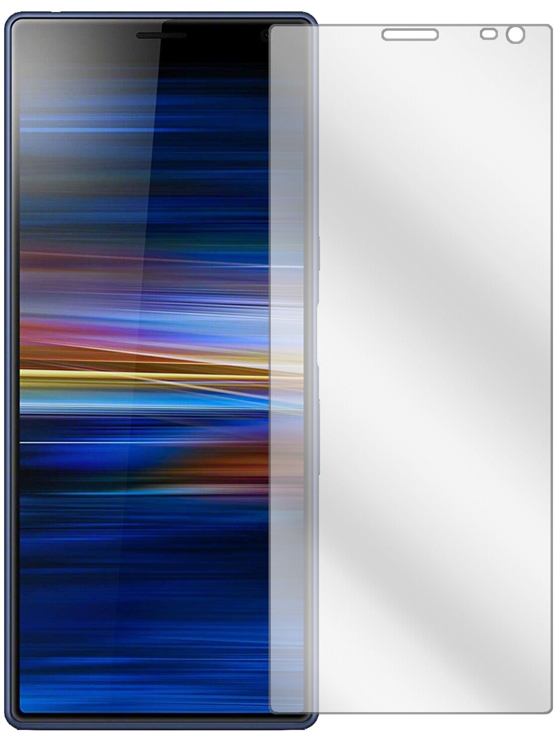 Klare Displayschutzfolie von dipos passend für Sony Xperia 10 Plus, präziser Zuschnitt und blasenfrei montiert